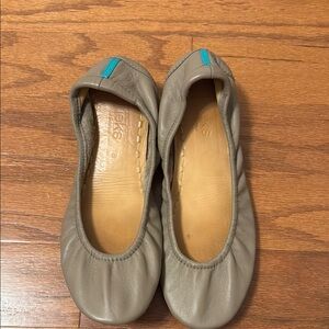 Tieks Taupe Flats 8